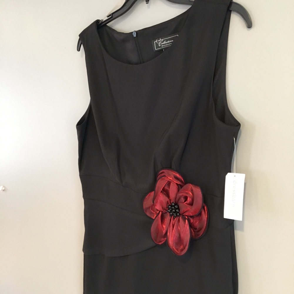 Gorgeous black dress with reddish bow. NWT. - Picture 6 of 8